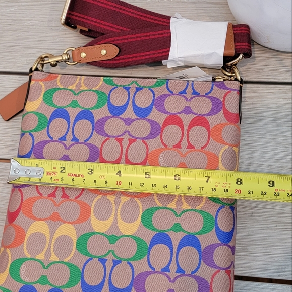 Coach Bags Coach Kitt Messenger Crossbody In Rainbow Signature Canvas Poshmark
